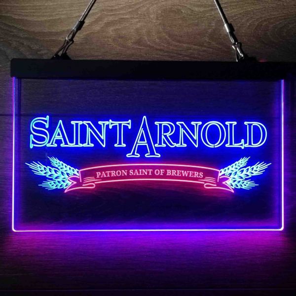 Saint Arnold Banner Dual LED Neon Light Sign